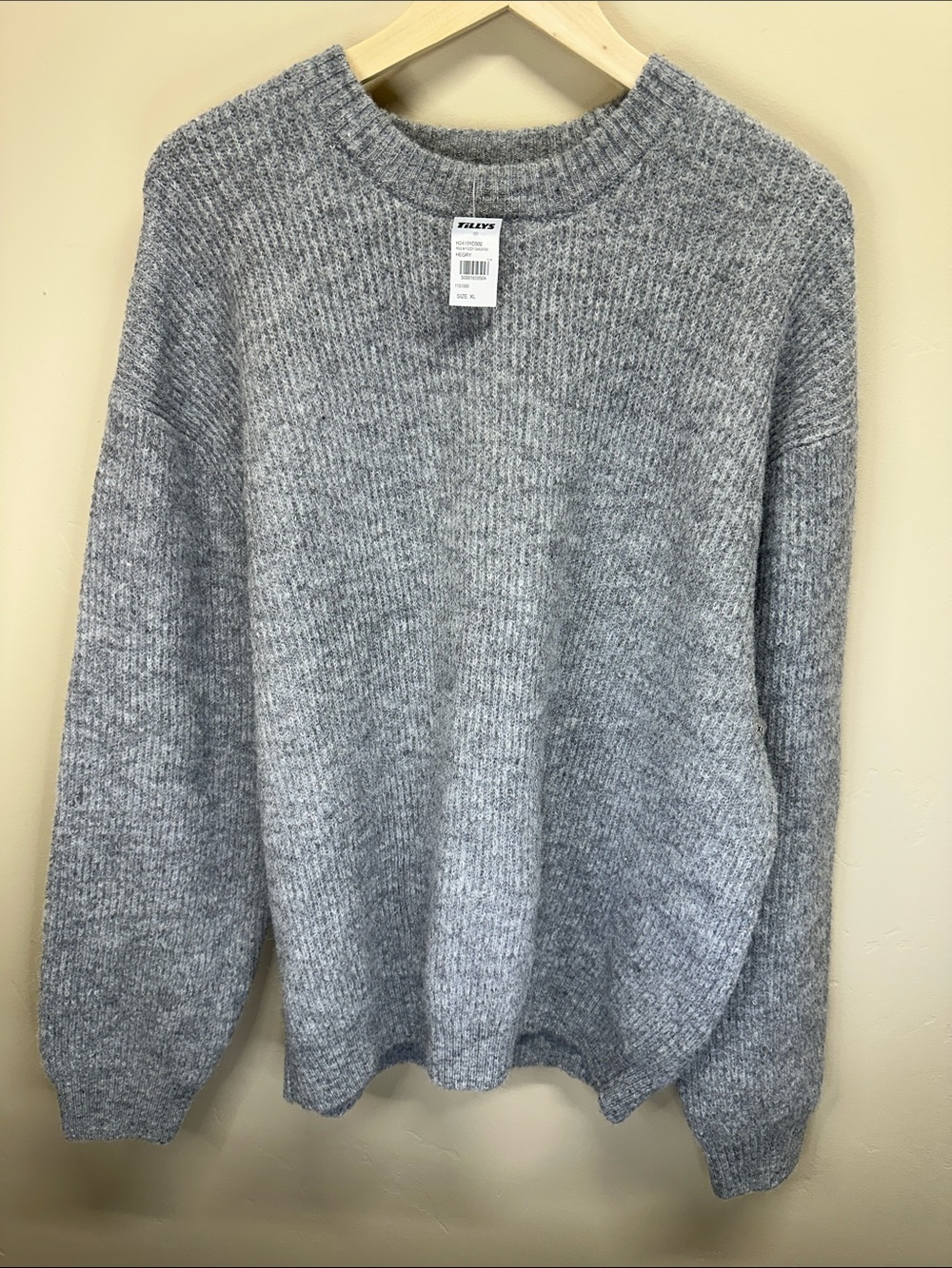 RSQ Men’s Gray Crewneck Sweater